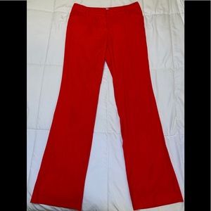 Red Straight Leg Pants